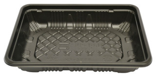 KY-5 PPF 黒 盛嵌合透明蓋セット 寿司容器・木製折箱・人造皮鯛かご